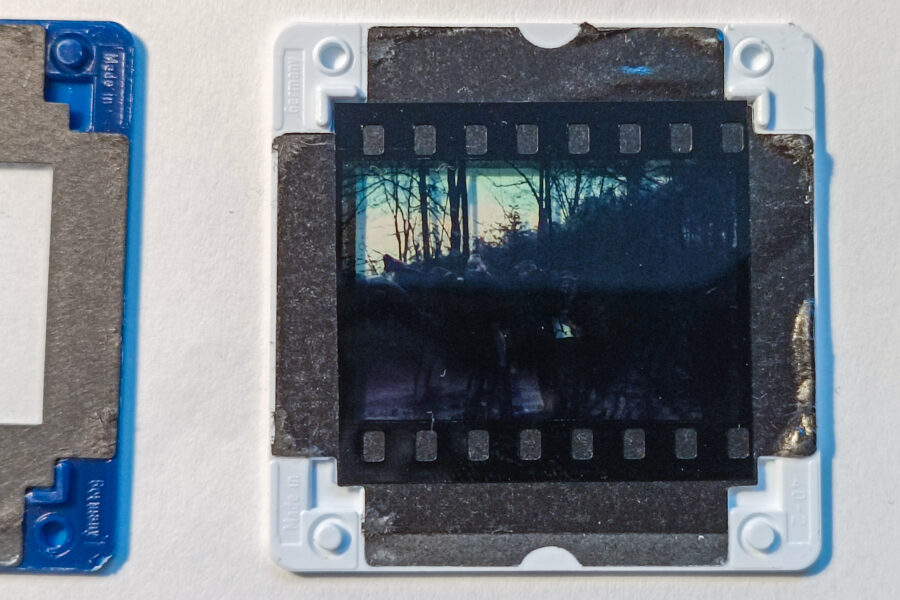 Glasgerahmte Dias: Glasgerahmte Dias.