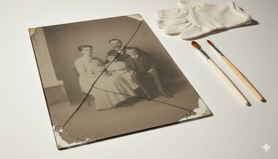 Glasplatten Beschädigt.